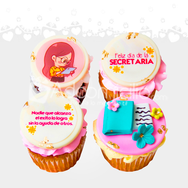 Cupcakes Para El Día De La Secretaria A Domicilio En Medellín Pedido Con 2 Días De Anticipación 