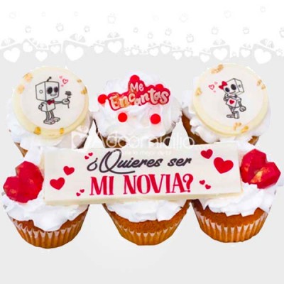 Cupcakes Para Enamorar X6 A Domicilio En Medellín Pedido Con 2 Días De Anticipación 