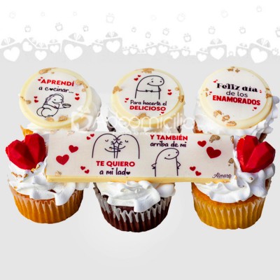 Cupcakes Para San Valentín X6 A Domicilio En Medellín Pedido Con Dos Días De Anticipación