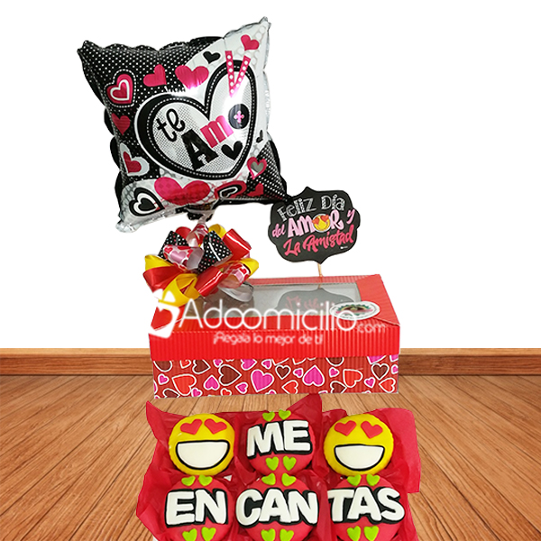 Regalos de amor y amistad a domicilio en Popayan 6 Cupcakes decorados en caja de regalo