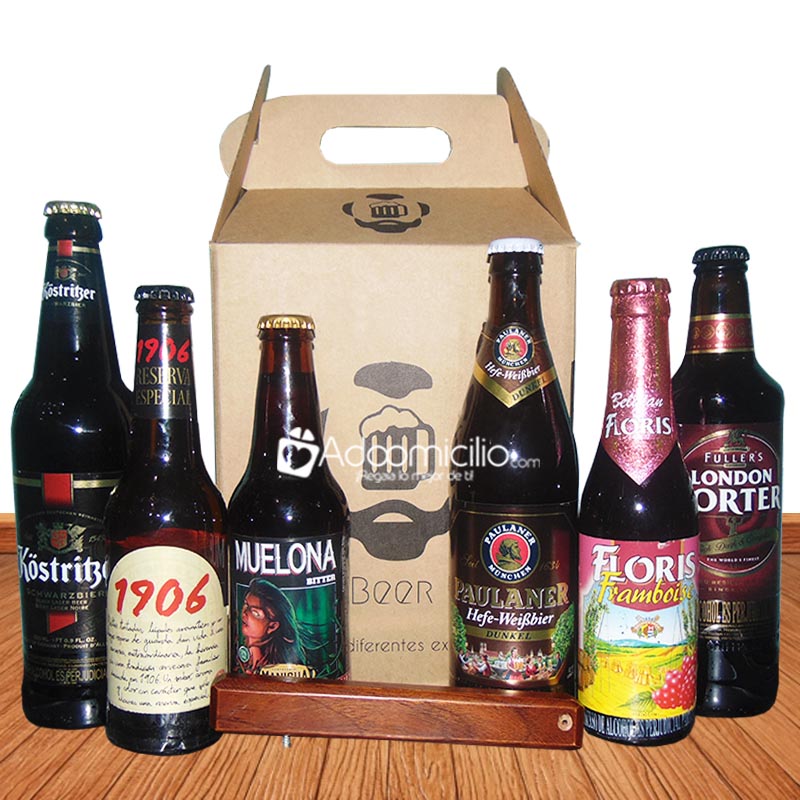 Ancheta con licores Cali Six pack de cervezas importadas Premium