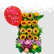 Arreglo Frutal Con Girasoles A Domicilio En Cali Amor Y Amistad