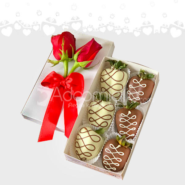 Fresas con chocolate X6  Regalo de agradecimiento en Armenia