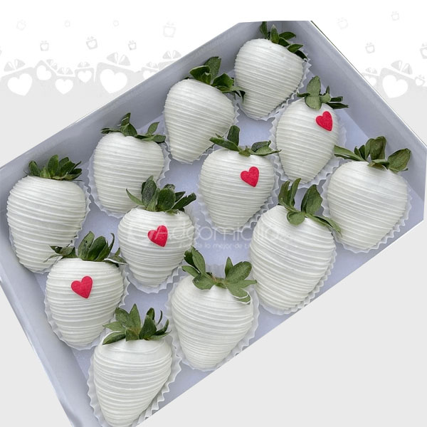 Caja de fresas con chocolate  X12 